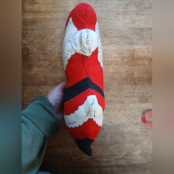 Vintage Cut & Sew Santa Claus Winking 14" Teddy Bear Christmas Pillow Dolls - Picture 6 of 8